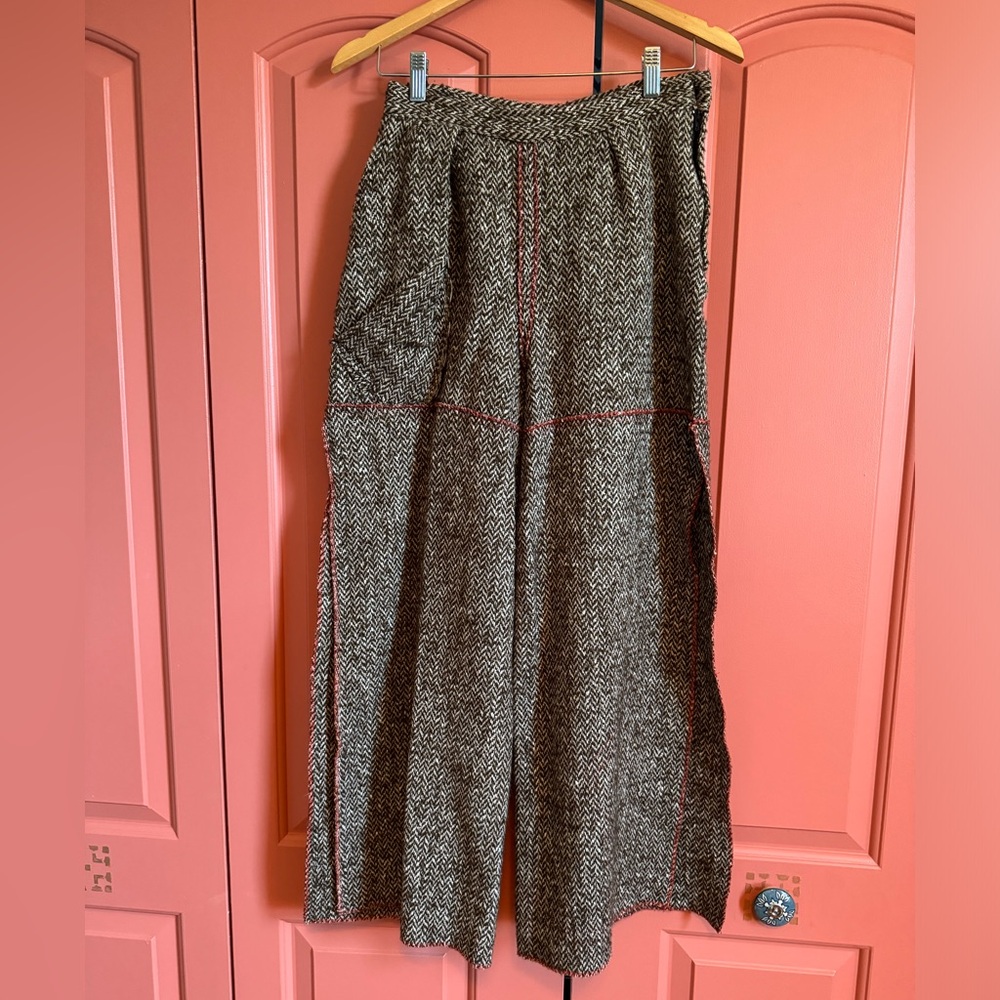 Neville Wisdom Wide Leg Wool Pants